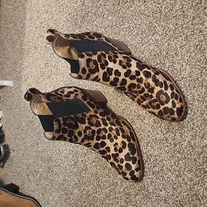 Madewell Leopard Calfhair Boot